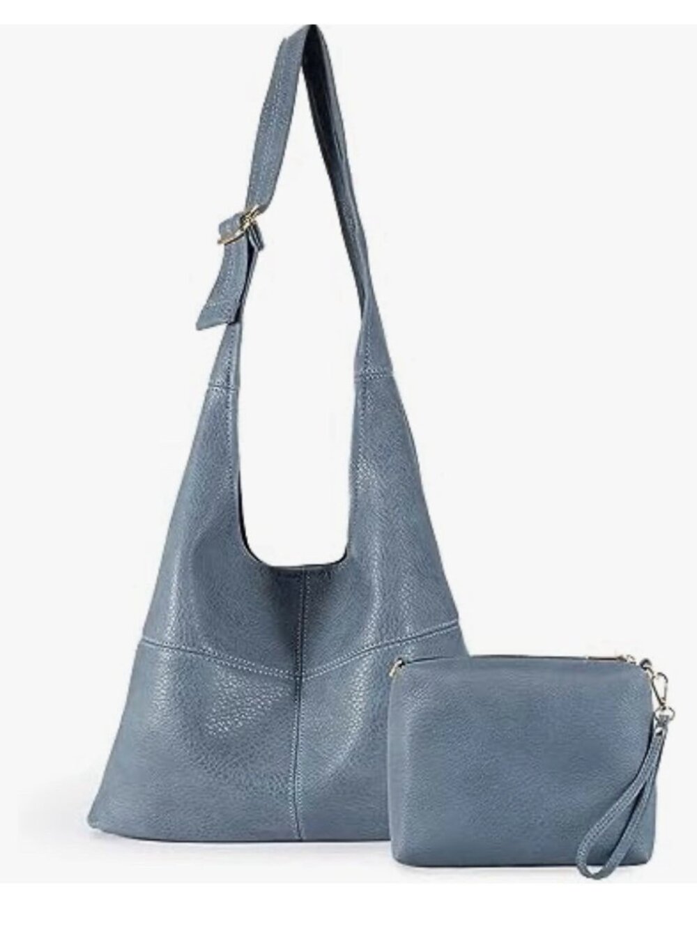 Montana West Hobo  & Satchel Handbag Purse Set In Blue